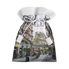 Подарочный 3D мешок с принтом Улицы Лондона в Екатеринбурге, 100% полиэстер | Размер: 29*39 см | Тематика изображения на принте: boulevard | city | england | london | street | united kingdom | англия | бульвар | великобритания | город | лондон | улица