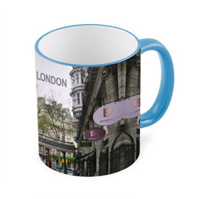 Кружка 3D с принтом Улицы Лондона в Екатеринбурге, керамика | ёмкость 330 мл | Тематика изображения на принте: boulevard | city | england | london | street | united kingdom | англия | бульвар | великобритания | город | лондон | улица
