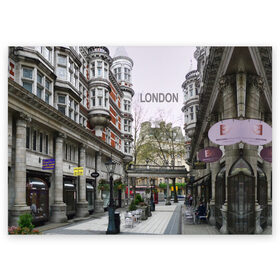 Поздравительная открытка с принтом Улицы Лондона в Екатеринбурге, 100% бумага | плотность бумаги 280 г/м2, матовая, на обратной стороне линовка и место для марки
 | Тематика изображения на принте: boulevard | city | england | london | street | united kingdom | англия | бульвар | великобритания | город | лондон | улица
