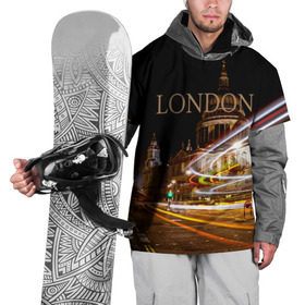 Накидка на куртку 3D с принтом Улицы Лондона в Екатеринбурге, 100% полиэстер |  | city | england | lights | london | night | street | united kingdom | англия | великобритания | город | лондон | ночь | огни | улица