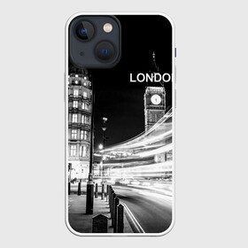 Чехол для iPhone 13 mini с принтом Улицы Лондона в Екатеринбурге,  |  | Тематика изображения на принте: england | lights | london | night | street | united kingdom | англия | великобритания | лондон | ночь | огни | улица