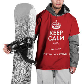 Накидка на куртку 3D с принтом Keep Calm SOAD в Екатеринбурге, 100% полиэстер |  | soad | system of a down