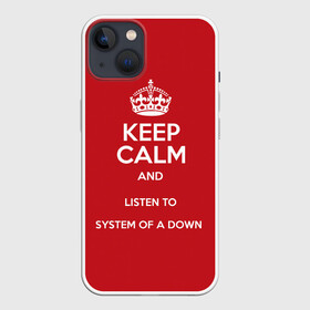 Чехол для iPhone 13 с принтом Keep Calm SOAD в Екатеринбурге,  |  | soad | system of a down