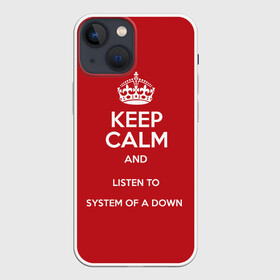Чехол для iPhone 13 mini с принтом Keep Calm SOAD в Екатеринбурге,  |  | soad | system of a down