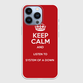 Чехол для iPhone 13 Pro с принтом Keep Calm SOAD в Екатеринбурге,  |  | soad | system of a down