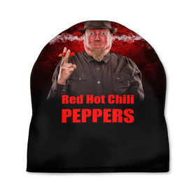 Шапка 3D с принтом Red Hot Chili Peppers в Екатеринбурге, 100% полиэстер | универсальный размер, печать по всей поверхности изделия | звезда | красный | кумир | музыка | перец | рок | рок группа | хит
