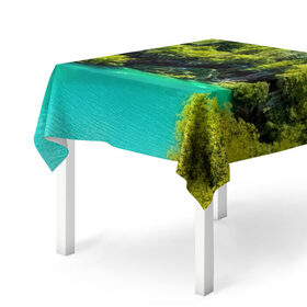 Скатерть 3D с принтом Nature в Екатеринбурге, 100% полиэстер (ткань не мнется и не растягивается) | Размер: 150*150 см | летний | пейзаж | яркий