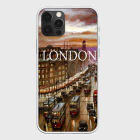 Чехол для iPhone 12 Pro Max с принтом Улицы Лондона в Екатеринбурге, Силикон |  | city | england | london | united kingdom | англия | великобритания | город | лондон | ночь | огни | улица