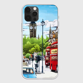 Чехол для iPhone 12 Pro Max с принтом Улицы Лондона в Екатеринбурге, Силикон |  | city | england | london | united kingdom | англия | великобритания | город | лондон