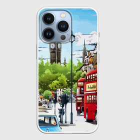 Чехол для iPhone 13 Pro с принтом Улицы Лондона в Екатеринбурге,  |  | Тематика изображения на принте: city | england | london | united kingdom | англия | великобритания | город | лондон
