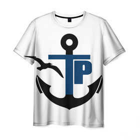 Мужская футболка 3D с принтом Типичный речник в Екатеринбурге, 100% полиэфир | прямой крой, круглый вырез горловины, длина до линии бедер | вмф | морской флот | речник | речной флот