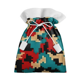 Подарочный 3D мешок с принтом Camouflage в Екатеринбурге, 100% полиэстер | Размер: 29*39 см | камуфляж | пиксельный | разноцветный