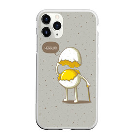 Чехол для iPhone 11 Pro Max матовый с принтом Яйцо приветствует в Екатеринбурге, Силикон |  | cook | eat | egg | food | funny | hello | smile | еда | кухня | повар | привет | прикол | смайл | улыбка | яйцо