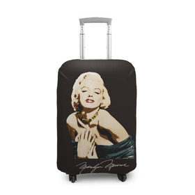 Чехол для чемодана 3D с принтом Мэрилин Монро в Екатеринбурге, 86% полиэфир, 14% спандекс | двустороннее нанесение принта, прорези для ручек и колес | актриса | голливуд | джазе | кино | мерилин | монро | мэрилин | о.м.с.к. | погорячее