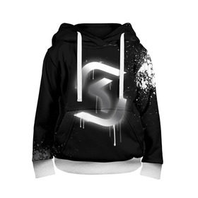 Детская толстовка 3D с принтом cs:go - SK Gaming (Black collection) в Екатеринбурге, 100% полиэстер | двухслойный капюшон со шнурком для регулировки, мягкие манжеты на рукавах и по низу толстовки, спереди карман-кенгуру с мягким внутренним слоем | cs | csgo | sk | го | кс | ск