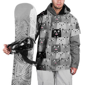 Накидка на куртку 3D с принтом Котейки в Екатеринбурге, 100% полиэстер |  | Тематика изображения на принте: котейки | коты | кошки
