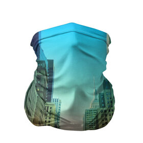 Бандана-труба 3D с принтом Street New York в Екатеринбурге, 100% полиэстер, ткань с особыми свойствами — Activecool | плотность 150‒180 г/м2; хорошо тянется, но сохраняет форму | Тематика изображения на принте: город | пейзаж
