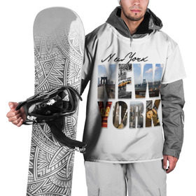 Накидка на куртку 3D с принтом Улицы Нью-Йорка в Екатеринбурге, 100% полиэстер |  | Тематика изображения на принте: new | us | york | город | соединенные штаты америки | сша