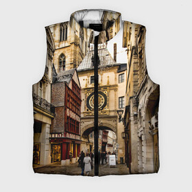 Мужской жилет утепленный 3D с принтом Улицы Парижа в Екатеринбурге,  |  | Тематика изображения на принте: paris | архитектура | город