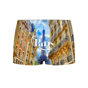 Мужские трусы 3D с принтом Париж, Эйфелева башня в Екатеринбурге, 50% хлопок, 50% полиэстер | классическая посадка, на поясе мягкая тканевая резинка | architecture | city | eiffel tower | houses | paris | street | the sky | архитектура | город | дома | небо | париж | улица | эйфелева башня