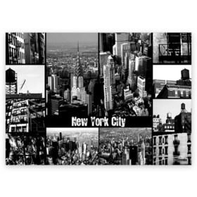 Поздравительная открытка с принтом Улицы Нью-Йорка в Екатеринбурге, 100% бумага | плотность бумаги 280 г/м2, матовая, на обратной стороне линовка и место для марки
 | city | collage | houses | new york | skyscrapers | streets | usa | город | дома | коллаж | нью йорка | сша | улицы
