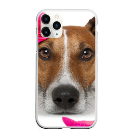 Чехол для iPhone 11 Pro матовый с принтом Джек рассел с розой в Екатеринбурге, Силикон |  | волкодав | дворняжка | джек | джек рассел | домашние животные | любимец | мопс | овчарка | пес | песик | питомец | рассел | сенбернар | собака | собачка