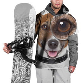Накидка на куртку 3D с принтом Джек рассел с лупой в Екатеринбурге, 100% полиэстер |  | волкодав | дворняжка | джек | джек рассел | домашние животные | любимец | мопс | овчарка | пес | песик | питомец | рассел | сенбернар | собака | собачка