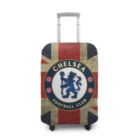 Чехол для чемодана 3D с принтом Chelsea №1! в Екатеринбурге, 86% полиэфир, 14% спандекс | двустороннее нанесение принта, прорези для ручек и колес | британский флаг | челси | эмблема