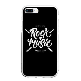 Чехол для iPhone 7Plus/8 Plus матовый с принтом Rock Music в Екатеринбурге, Силикон | Область печати: задняя сторона чехла, без боковых панелей | alternative | band | metal | music | nickelback | rock | альтернатива | барабан | гитара | инструмент | метал | музыка | найклбэк | нирвана | рок