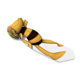 Галстук 3D с принтом Пчелка Майя в Екатеринбурге, 100% полиэстер | Длина 148 см; Плотность 150-180 г/м2 | Тематика изображения на принте: пчелка майя