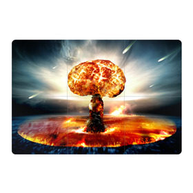Магнитный плакат 3Х2 с принтом Атомный взрыв в Екатеринбурге, Полимерный материал с магнитным слоем | 6 деталей размером 9*9 см | city | earth | explosion | mushroom | night | nuclear | sky | атомный | взрыв | город | гриб | земля | небо | ночь