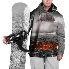 Накидка на куртку 3D с принтом Атомный взрыв в Екатеринбурге, 100% полиэстер |  | city | earth | explosion | heaven | mushroom | nuclear | атомный | взрыв | город | гриб | земля | небо