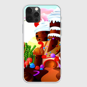 Чехол для iPhone 12 Pro Max с принтом Candy Town в Екатеринбурге, Силикон |  | конфеты | пирожные | сладости | яркий