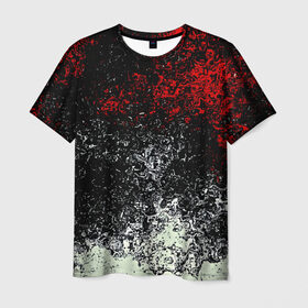 Мужская футболка 3D с принтом Взрыв красок в Екатеринбурге, 100% полиэфир | прямой крой, круглый вырез горловины, длина до линии бедер | Тематика изображения на принте: брызги | разноцветный | яркий