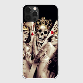 Чехол для iPhone 12 Pro Max с принтом Скелетоны в Екатеринбурге, Силикон |  | background | black | cards | color | crown | death | game | girl | hearts | king | queen | skeleton | skull | spades | tattoo | девушки | игра | карты | королевы | король | короны | масть | пики | скелет | тату | фон | черви 