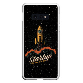 Чехол для Samsung S10E с принтом Startup Space в Екатеринбурге, Силикон | Область печати: задняя сторона чехла, без боковых панелей | cosmos | galaxy | planet | rocket | space | star | взлет | галактика | звезды | корабль | космос | планета | ракета