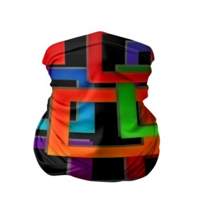 Бандана-труба 3D с принтом Check maze в Екатеринбурге, 100% полиэстер, ткань с особыми свойствами — Activecool | плотность 150‒180 г/м2; хорошо тянется, но сохраняет форму | Тематика изображения на принте: квадраты | паттерн | разноцветный | яркий