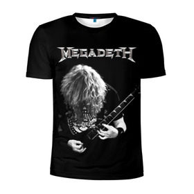 Мужская футболка 3D спортивная с принтом Dave Mustaine в Екатеринбурге, 100% полиэстер с улучшенными характеристиками | приталенный силуэт, круглая горловина, широкие плечи, сужается к линии бедра | Тематика изображения на принте: dave | megadeth | metal | mustaine | rattlehead | rock | thrash | vic | дейв | мастейн | мегадет | метал | рок | треш