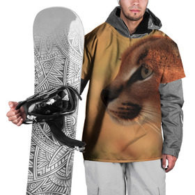 Накидка на куртку 3D с принтом Рысь в Екатеринбурге, 100% полиэстер |  | амурский | животные | киса | кот | котенок | кошка | пума | рысь | серый | тигр | хищник