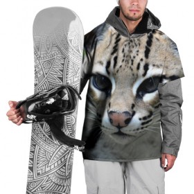 Накидка на куртку 3D с принтом Дикая кошка в Екатеринбурге, 100% полиэстер |  | Тематика изображения на принте: амурский | животные | киса | кот | котенок | кошка | лев | львица | пума | рысь | серый | тигр | хищник