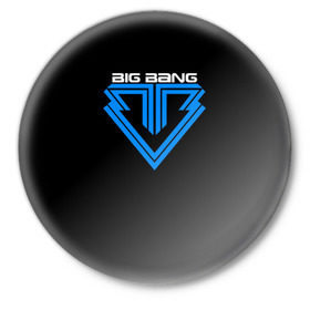 Значок с принтом Big bang в Екатеринбурге,  металл | круглая форма, металлическая застежка в виде булавки | big bang | korean | kpop | pop