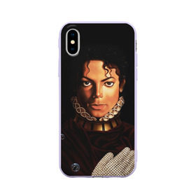 Чехол для Apple iPhone X силиконовый матовый с принтом Король Майкл Джексон в Екатеринбурге, Силикон | Печать на задней стороне чехла, без боковой панели | Тематика изображения на принте: king | michael jackson | pop music | король | майкл | музыка | перчатка | поп музыка