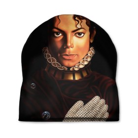 Шапка 3D с принтом Король Майкл Джексон в Екатеринбурге, 100% полиэстер | универсальный размер, печать по всей поверхности изделия | Тематика изображения на принте: king | michael jackson | pop music | король | майкл | музыка | перчатка | поп музыка