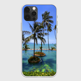 Чехол для iPhone 12 Pro Max с принтом Таиланд в Екатеринбурге, Силикон |  | clouds | hiking | sea | sky | swimming pool | thailand | trees | бассейн | море | небо | облака | пальмы | таиланд | туризм