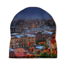 Шапка 3D с принтом Армения в Екатеринбурге, 100% полиэстер | универсальный размер, печать по всей поверхности изделия | айастан | армения | город | горы | дома | ереван | закат | пейзаж | ромашки | столица | страна | флора | хайастан | цветы | эривань