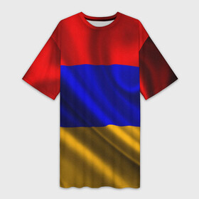 Платье-футболка 3D с принтом Флаг Армения в Екатеринбурге,  |  | айастан | армения | босеан | вымпел | ереван | знак | знамя | кумач | орифламма | пойс | полотнище | символ | стяг | флаг | флюгарка | хайастан | штандарт