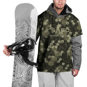 Накидка на куртку 3D с принтом CS:GO - Hexatal Camo в Екатеринбурге, 100% полиэстер |  | Тематика изображения на принте: awp | counter | cs | csgo | skin | strike | камуфляж | контр | контра | кс | ксго | скин | страйк