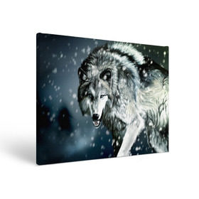 Холст прямоугольный с принтом Волк в Екатеринбурге, 100% ПВХ |  | animal | art | night | painting | predator | snow | view | winter | wolf | взгляд | волк | животное | зима | искусство | картина | ночь | снег | хищник