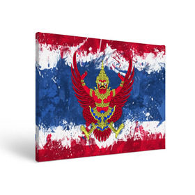 Холст прямоугольный с принтом Таиланд в Екатеринбурге, 100% ПВХ |  | Тематика изображения на принте: flag | garuda | thailand | гаруда | таиланд | флаг