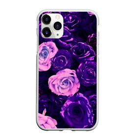 Чехол для iPhone 11 Pro матовый с принтом Фиолетовые розы в Екатеринбурге, Силикон |  | flower | прикцветочки | розы | цветы